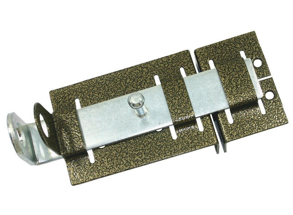 Задвижка дверная Кунгур ЗД-04 пол.бронза (10)