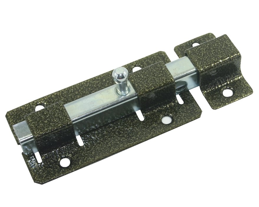 Задвижка дверная Кунгур ЗД-06 пол.бронза (20)