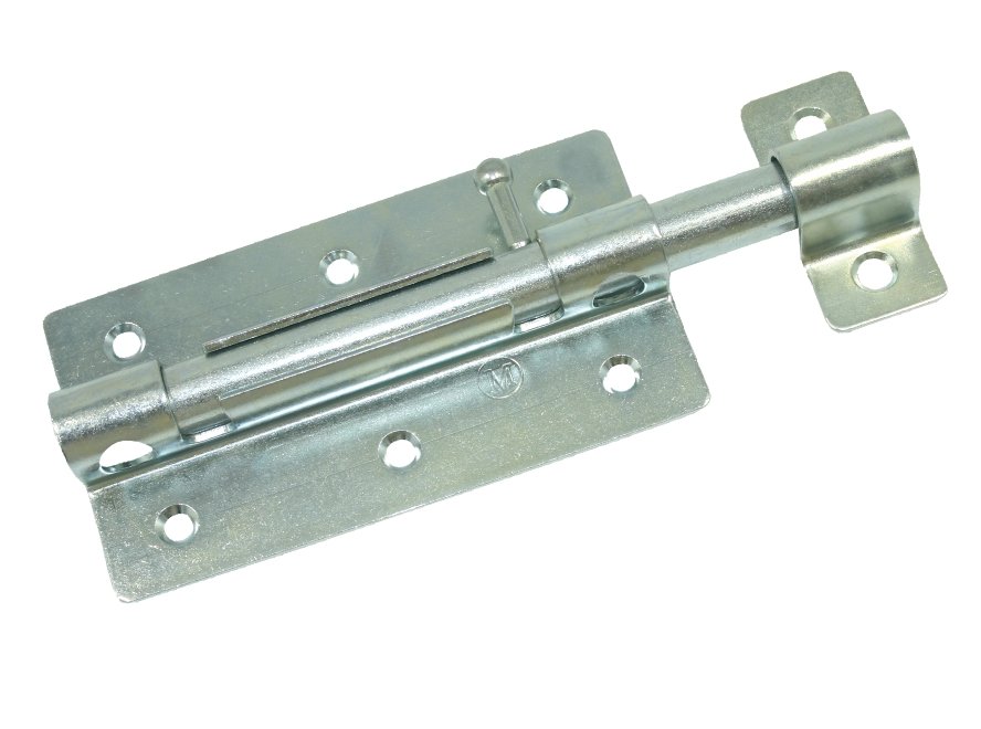 Задвижка дверная Кунгур ЗД-09 цинк(125мм) (20)