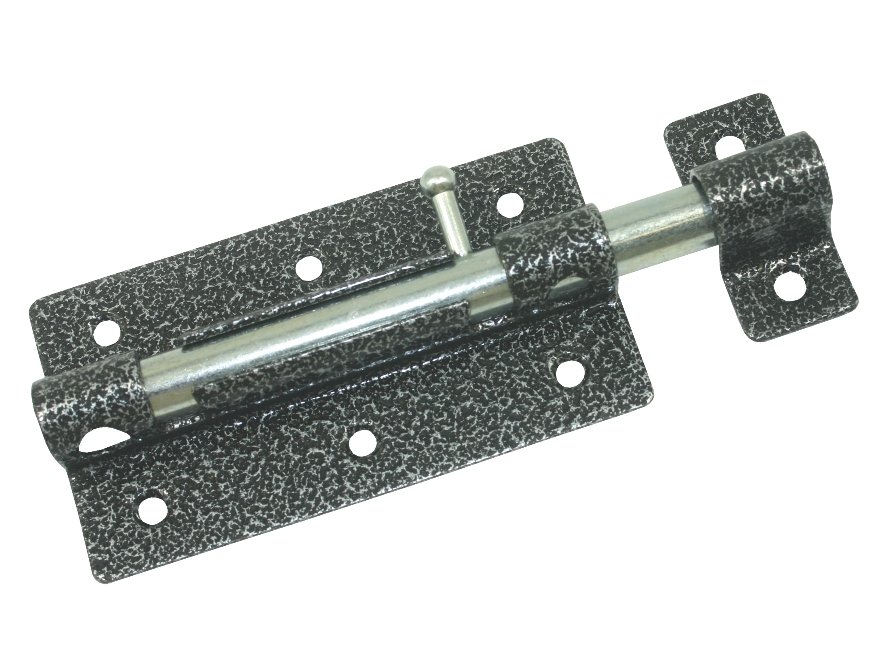 Задвижка дверная Кунгур ЗД-09 пол.серебро(125мм) (20)