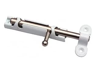 Задвижка накладная Кунгур ЗТ1 пол.белый (150)