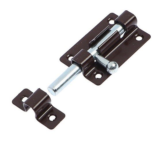 Задвижка накладная Кунгур ЗТ5 пол. коричневый (150)