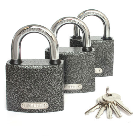 Замки навесные Apecs PD-01-63 (3Locks+5Keys)