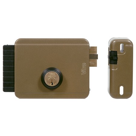 Замок накладной электромех. 12V VIRO V05 фикс./нефикс. (Лев) 3 кл. 1.7962.712.2 (внутр.откр)