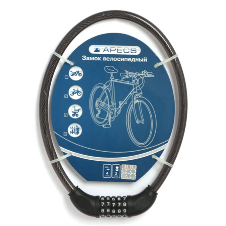Замок велосипедный Apecs PD-83-65CM-CODE