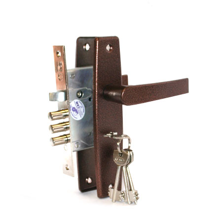 Замок врезной 74009-ЗВ9-8/15-СП-2РФ8-002Ш (медь)