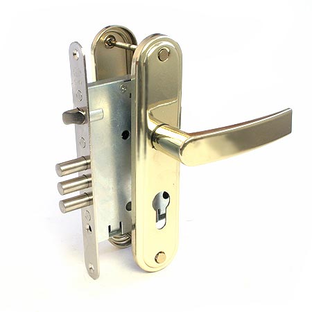 Замок врезной 78926-ЗВ4-31/55.РФ55-016.У4(блест. латунь)