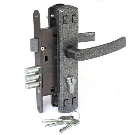 Замок врезной Avers ЗВ4-1-8 (серебро)