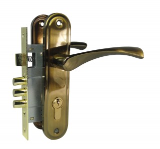 Замок врезной БУЛАТ ЗВ 4-3.60.03.12 Номос темный кофе