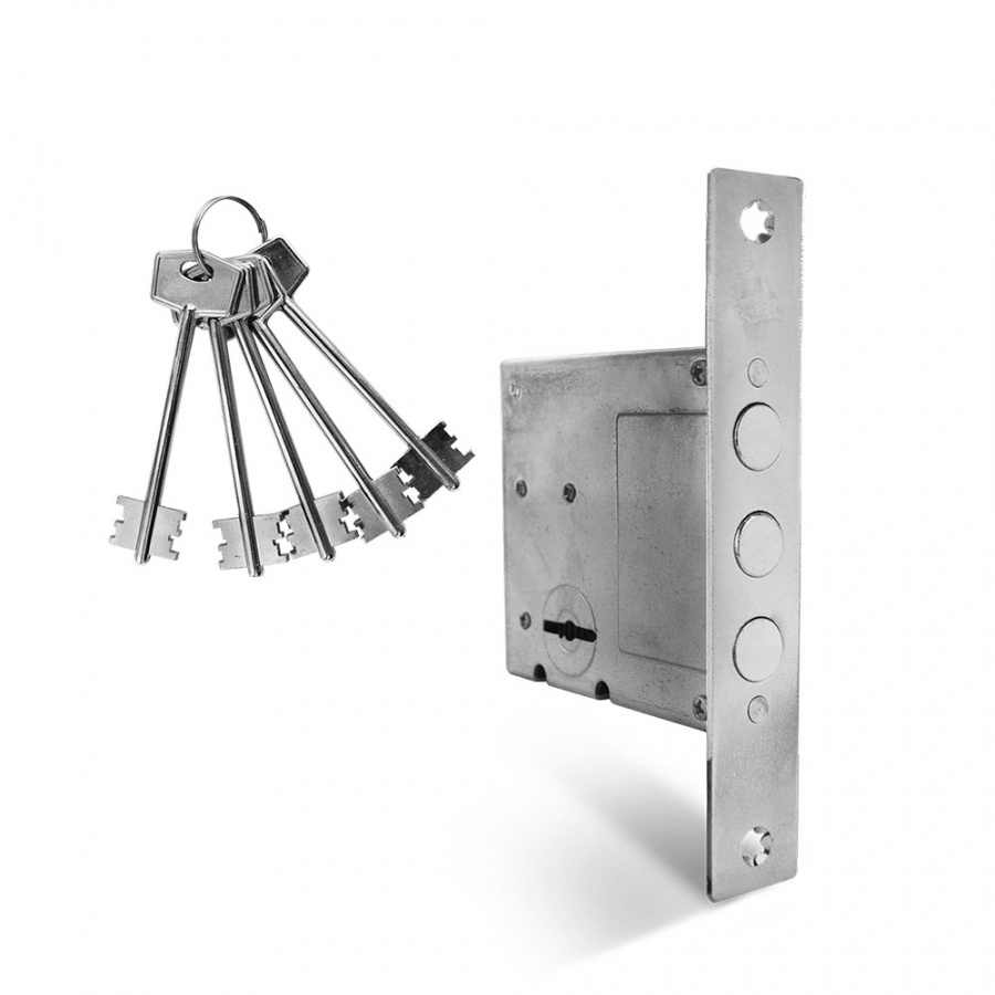 Замок врезной GALEON К812 хром