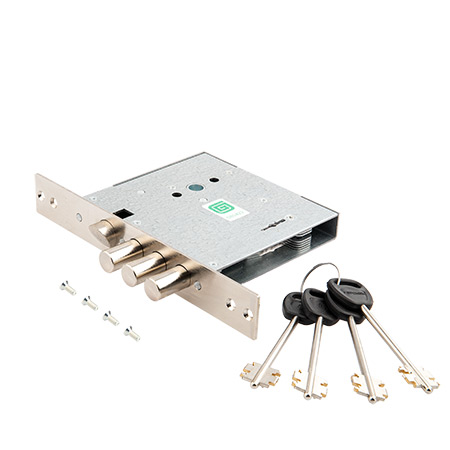 Замок врезной "ГАРДИАН-80.11" 4 ДЛИННЫХ ключа