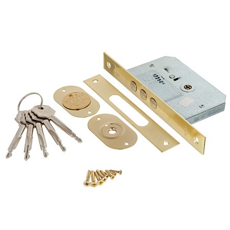 Замок врезной KALE KILIT 189/3MF-BS45-BP-5KEY-(SP, Ros)-STB 189F0000018