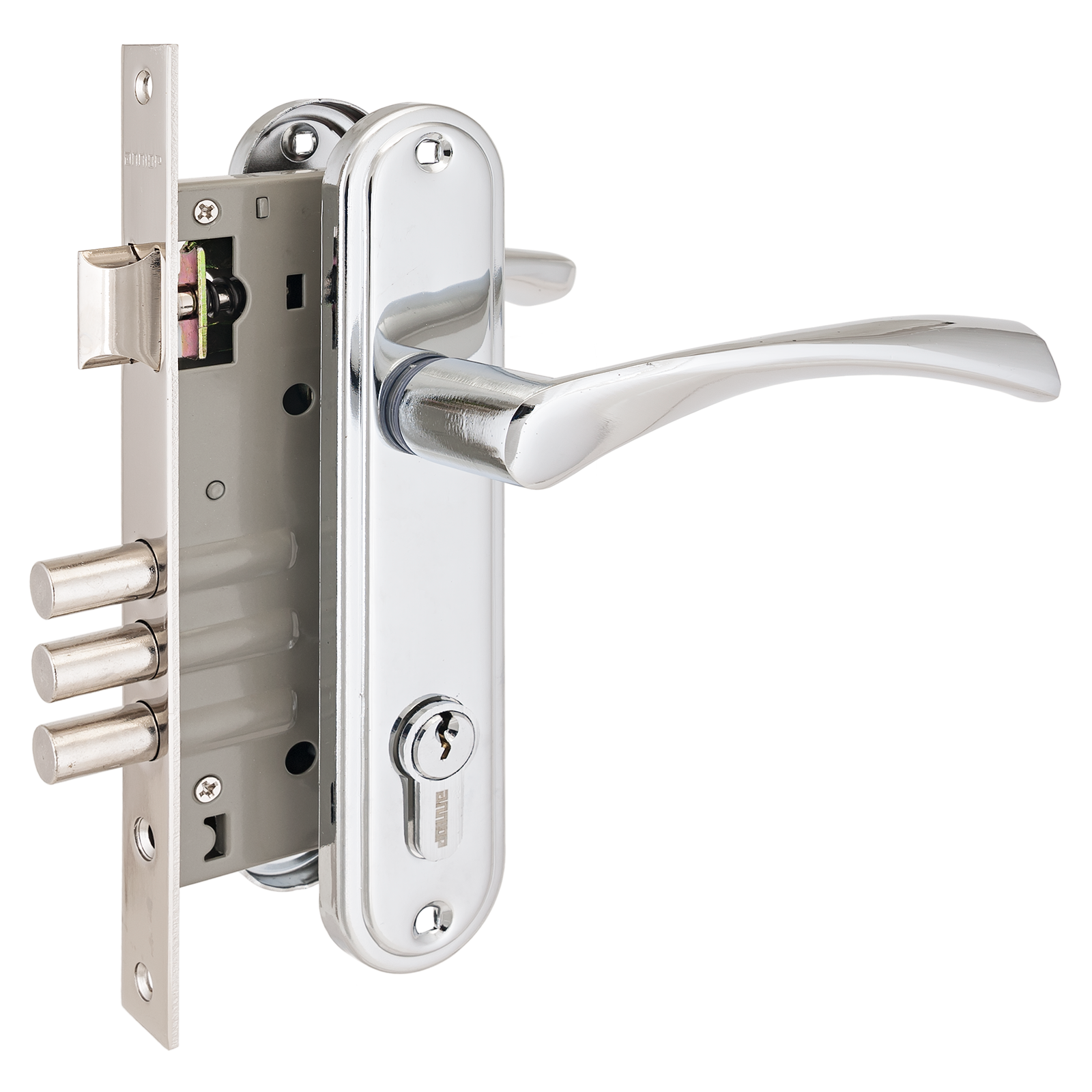 Замок врезной с/руч АЛЛЮР 103/3 CP хром (12)