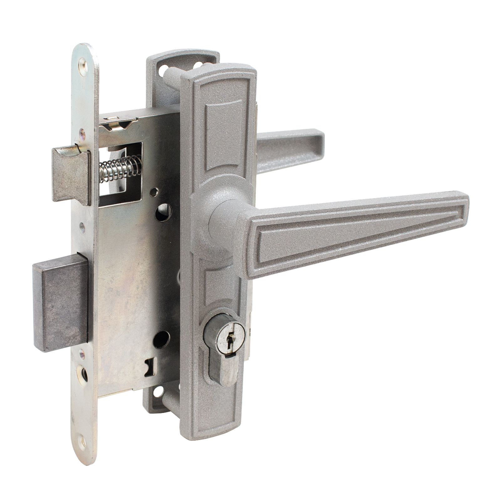 Замок врезной с/руч ПТИМАШ ЗВ4-3.01 титан