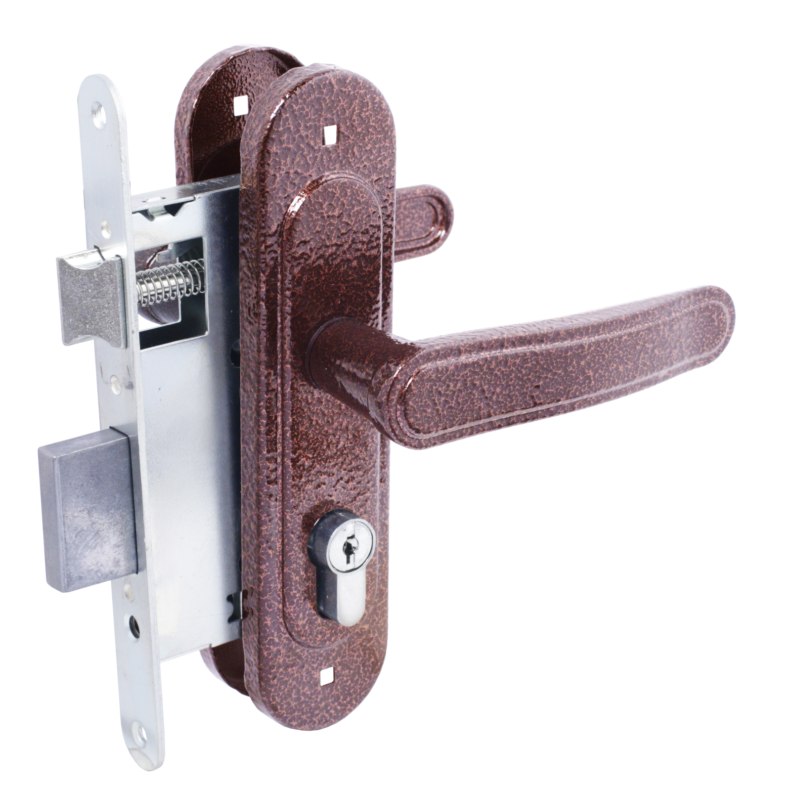 Замок врезной с/руч ПТИМАШ ЗВ4-3.03 медь