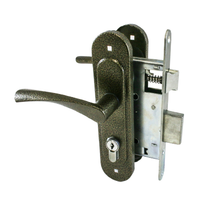 Замок врезной с/руч ПТИМАШ ЗВ4-3.07 бронза