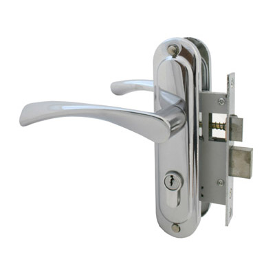 Замок врезной с/руч.Стандарт 103/50 СР хром