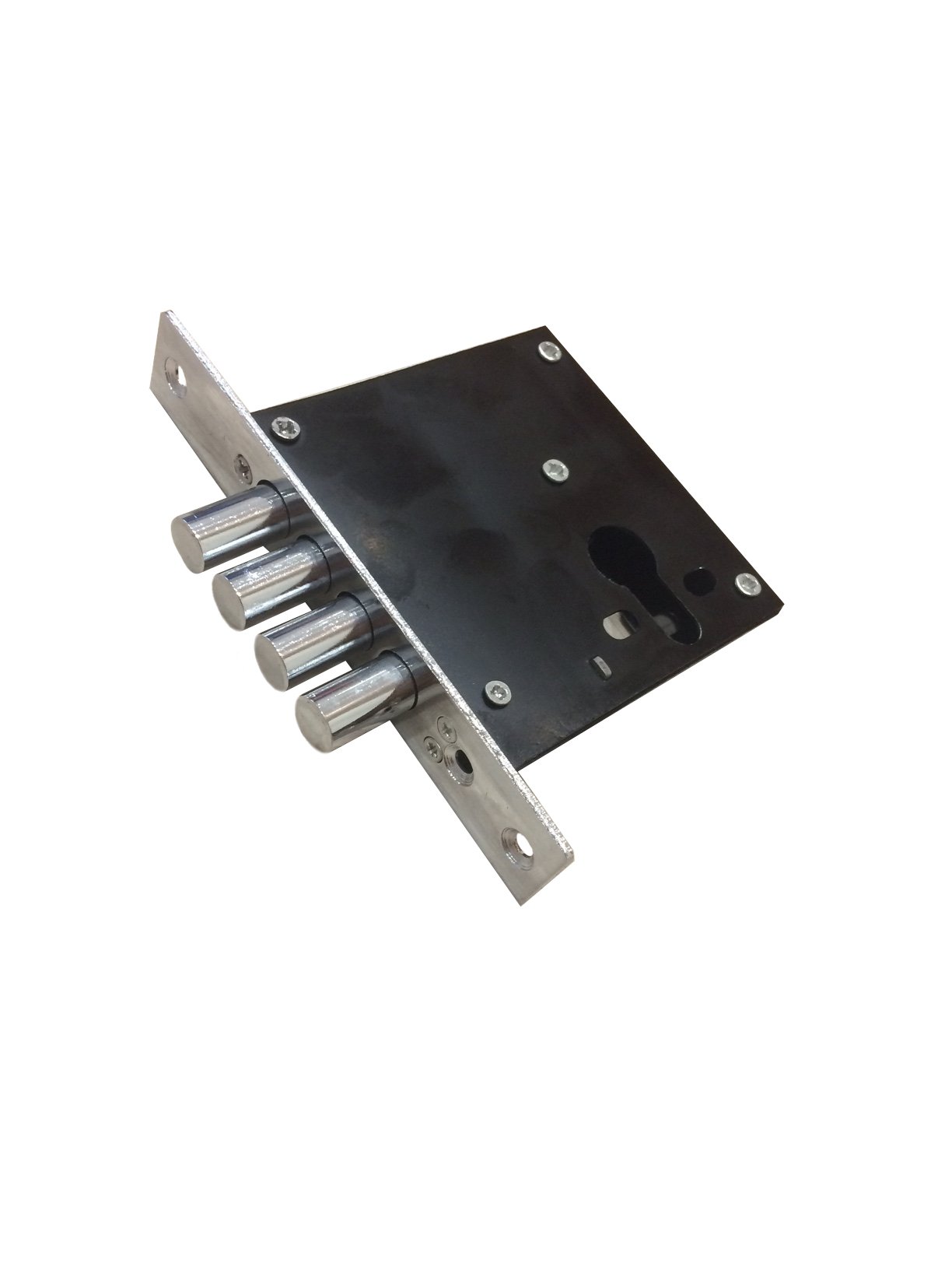 Замок врезной верхний на кит. дверь LEKSA 335-Ц-4Р (2 крепеж. отверстия)																