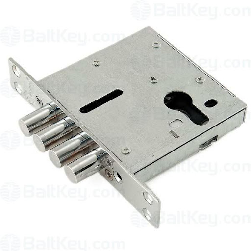 Замок врезной верхний на кит. дверь LEKSA 335-Ц-4Р (4 крепеж. отверстия)																