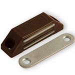Защелка магнитная №2(58мм) (коричневая) НОРА-М