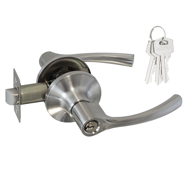 Защелка Нора-М ТТ1-01 (мат.никель) (ключ/фикс.) ISPARUS