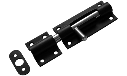 Засов дверной Домарт ЗД-170 (черный)