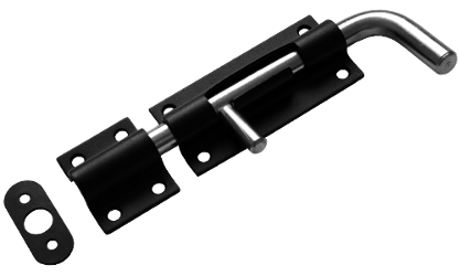 Засов гаражный Домарт ЗГ-200 (черный)