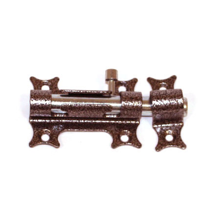 Засов круглый "Делга" (медь) оригинальный