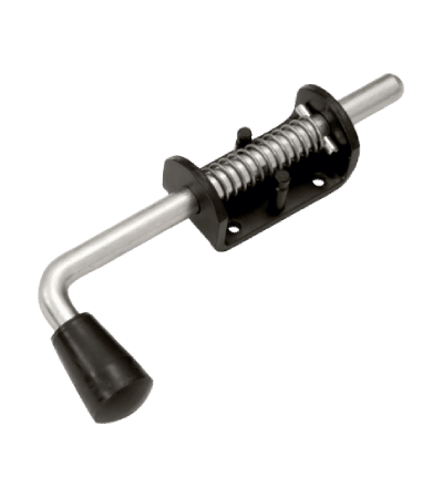 Засов пружинный Домарт (75)190 мм (черный)