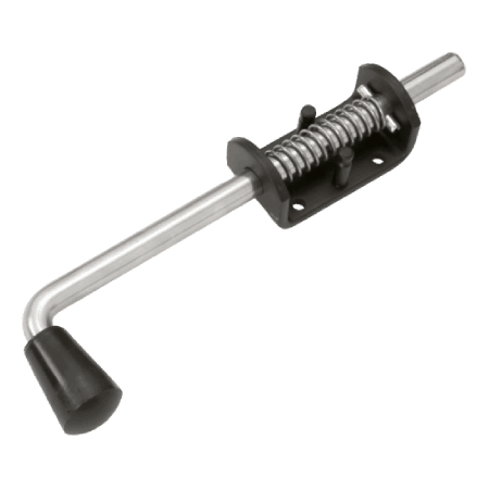 Засов пружинный Домарт (75) 230 мм (черный)