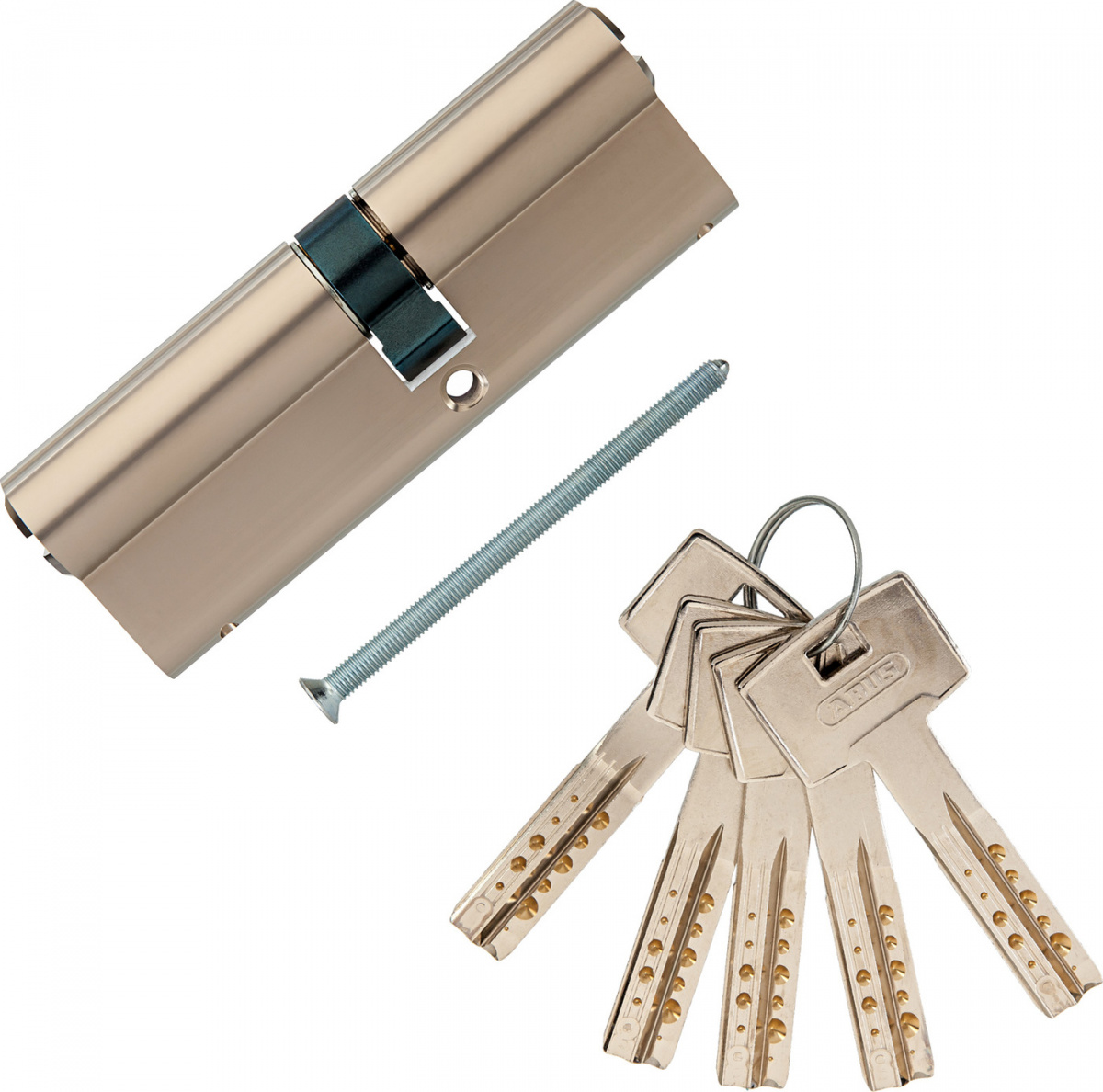 Европрофильный цилиндр ABUS M12R410 ключ/ключ 40-50 (90мм) NI (5 key)