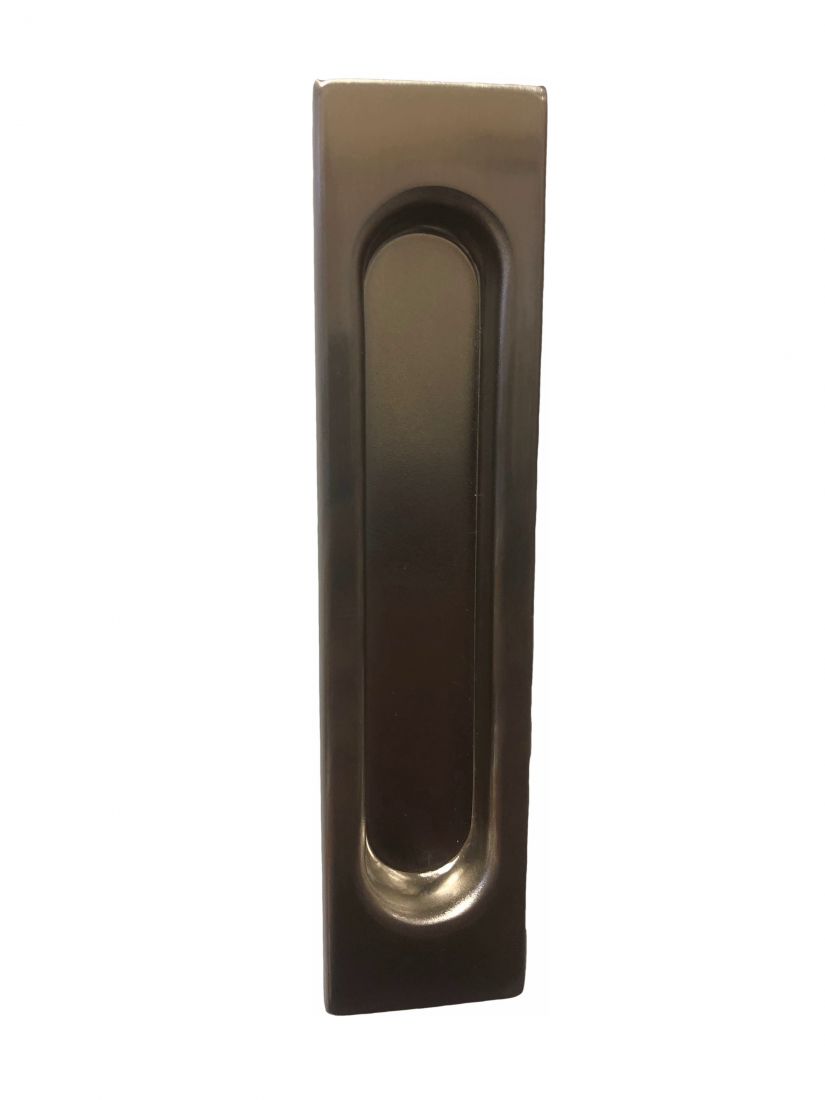 Ручка для раздвижной двери прямоугольная сатин (2шт комплект)