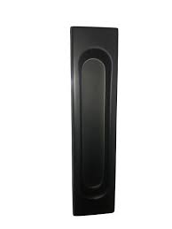 Ручка для раздвижной двери прямоугольная черная  (2шт комплект)