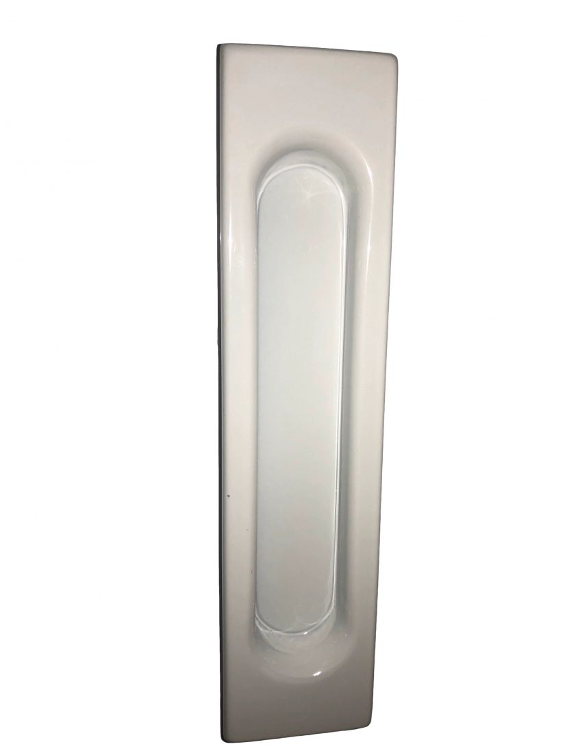 Ручка для раздвижной двери прямоугольная белая (2шт комплект)