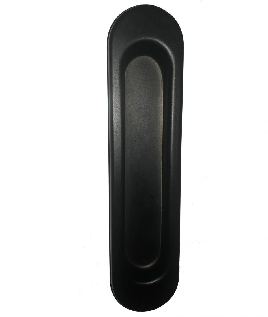 Ручка для раздвижной двери овал (черная ) комплект 2шт